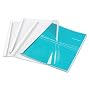 Fellowes Thermal Binding System Cover, PVC, Holds 43 Sheets, 9.75 x 11.125 Inches, Clear, 10 Each (52220)