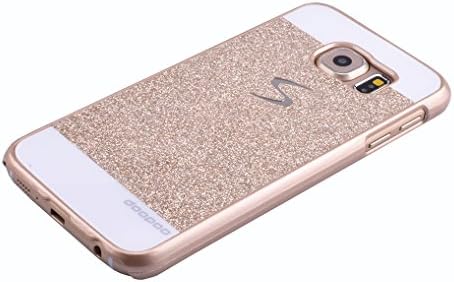 Samsung Galaxy S6 Edge,doopoo Tm Beauty Luxury Diamond Hybrid Glitter Bling Hard Shiny Sparkling with Crystal Rhinestone Cover Case for Samsung Galaxy S6 Edge (Samsung Galaxy S6 Edge,gold)