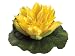 Faux 6.5Wx6.5L Floating Water Lily Flower Head Yellow (Pack of 24)
