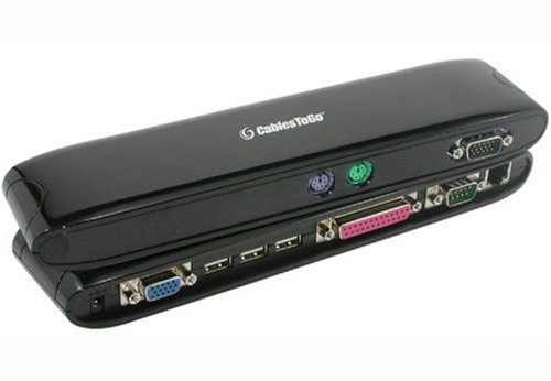 Cables To Go 28652 USB 2.0 Laptop Docking Station with Video (Black)