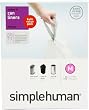 simplehuman Custom Fit Trash Can Liner M, 45 Liters / 12 Gallons, 50-Count