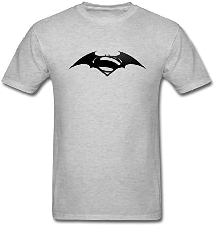 Baigo DC Comics Batman Justice League T Shirt Short Sleeve for Men Grey XXXL