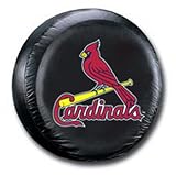 Saint Louis Cardinals MLB Black Spare Tire Cover Size: Z - 33 x 12.5 Inch