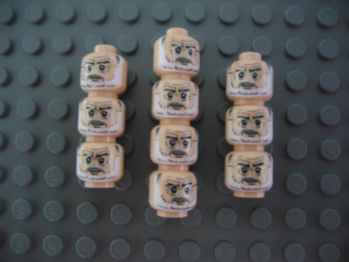 LEGO INDIANA JONES - 10 SELTENE KÖPFE FÜR MINIFIGUREN