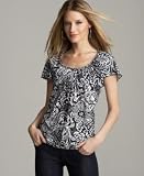 Style&co. Printed Flutter-Sleeve Scoopneck Top