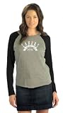 Los Angeles Lakers Women's Tri Blend Long Sleeve Raglan Top- by Alyssa Milano