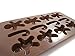 Gingerbread and Candy Cane Holiday Christmas Brown Silicone Non-stick, Flexible Chocolate Mold Pan