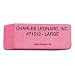 Charles Leonard Inc., Eraser, Rubber, Wedge Shape Pink, Large, 12 Each/Box (71512)
