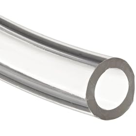 Clear Tygon B-44-3 Beverage Tubing, 1/8" ID, 3/16" OD, 1/32" Wall, 25' Length