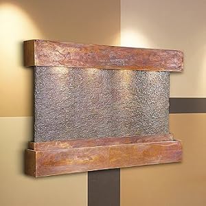 Silverton Springs Slate Waterfall - Black, Square Corners - Frontgate