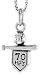Sterling Silver Oxidized Baseball Bat & 70-Hour Season Sign Pendant, 9/16 (14mm) tall