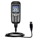Klassisches USB Kabel f�r Sony Ericsson J220i mit Hot Sync und aufladen Einsatzm�glichkeiten - von Gomadic mit TipExchange Technology