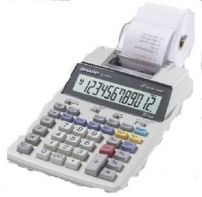 Sharp Electric Or Electrical - Calculators El1750v Lcd 12-Digit Printing Calculator - Quantity 5 Printing Calculators On Sale