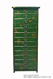 Rustic Green Multi Drawers Storage File Cabinet As2436