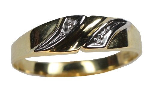 Nina-Exclusiv Damenring 333 Gelbgold-rhodiniert 0,005 Weite 56 12-550870-R Preisvergleich