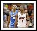 Dwyane Wade and Carmelo Anthony Miami Heat Denver Nuggets NBA Framed 8x10 Photograph Arm Around Shoulder