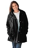 Plus Size Jacket, Anorak In Weather-Resistant Taslon (Black,2X)