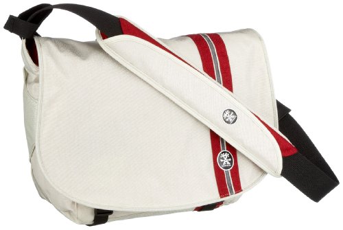 Crumpler Laptoptasche Fishy Slip, white grey/dark red, 38 x 32 x 15 cm