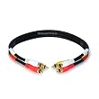 1.5FT Triple RCA Stereo Video Dubbing Composite Cable(3 x RG59U)