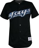 Toronto Blue Jays MLB Authentic Team Jersey by Majestic Athletic (Alternate Home Black) Size 56 (3X-Large)