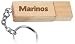 Engraved Wooden USB Flash Drive 8 GB with chain - Engraved name Marinos