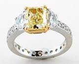 Almaz 18kt White Gold Engagement Ring 4.23ct tw GIA