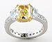 Almaz 18kt White Gold Engagement Ring 4.23ct tw GIA