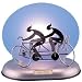 Tandem Bicycle Lamp with Solar Motion SS-00206