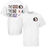 Florida State Seminoles (FSU) White The Good Bad And The Ugly T-shirt