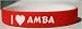 I Love Amba Custom Wristband