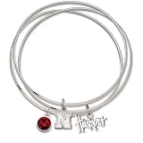 University of Nebraska Triple Bangle Bracelet