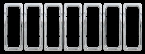 Bully Imposter Series Chromed ABS Grille Insert Imposter Grille Insert Jeep Liberty 2002 to 2004