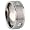 Titanium ring w/ matte finish and high polish - Width: 8mm - Size 8