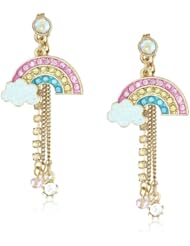 Betsey Johnson "Fairyland" Rainbow Drop Earrings