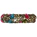 5/8" Wide Metal Stretch Bangle With Jewels And Rhinestones In Multi With Brass, Antique Finish