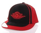 Jordan Retro 1 Mens Basketball Nike Fitted Hat Black/Red