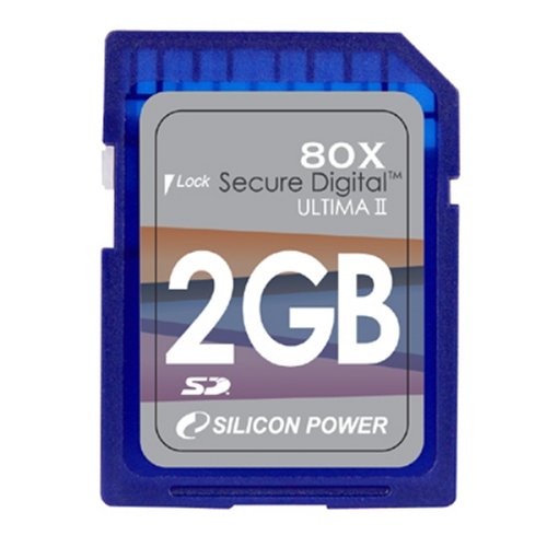 Silicon Power 2GB SD Card 80x Speed