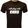 Still Plays With Cars T-Shirt, Funny Shirts, Large, Black