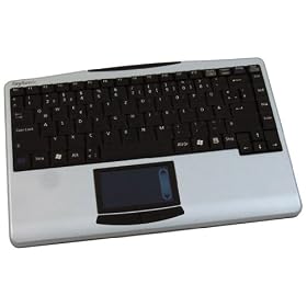 Keysonic ACK-540RF Wireless Mini Keyboard with Built in Touchpad