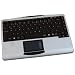 Keysonic ACK-540RF Wireless Mini Keyboard with Built in Touchpad