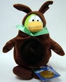 Disney Club Penguin 6.5 Inch Series 7 Plush Figure Easter Bunny Costume Includes Coin with Code!