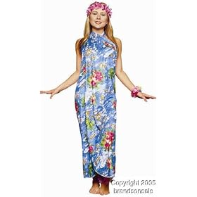 Adult Hawaiian Sarong Dress Costume