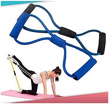 Resistance Training Bands Tube Workout Exercise for Yoga 8 Type Fashion Body Building Fitness Equipment Tool