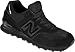 New Balance Mens ML574WKB Leather-And-Mesh Running
