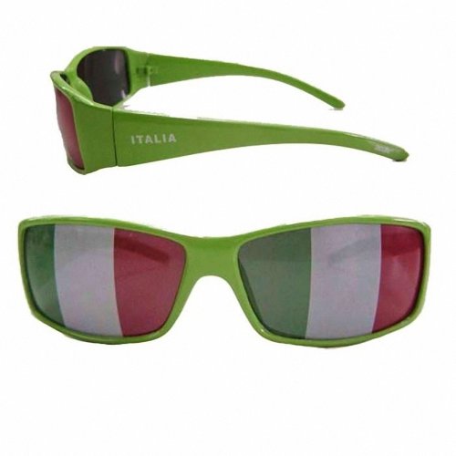 Taffstyle® Fanartikel Sonnenbrille Fan Brille zur Fussball Weltmeisterschaft 2014 WM & EM Länder Flagge Style – Italien
