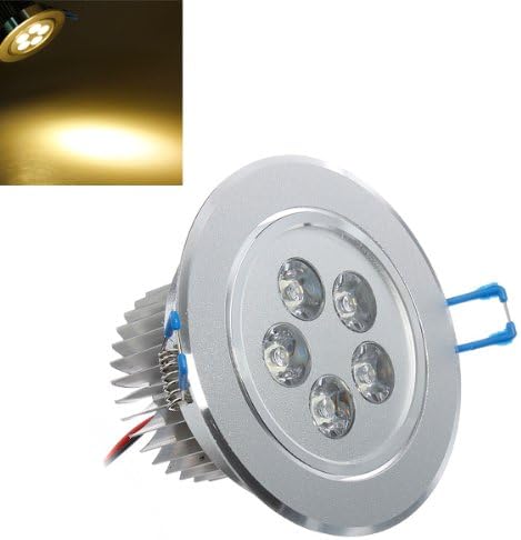 5W 3000-3500K Warm White LED Ceiling Light 85-265V.