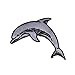 Bottlenose Dolphin Jumping Patch Ocean Beach Zoo Embroidered Iron On Applique