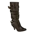 Women's Xhilaration® Kameke Slouchy Buckle Boots - Brown