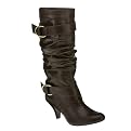 Women's Xhilaration® Kameke Slouchy Buckle Boots - Brown