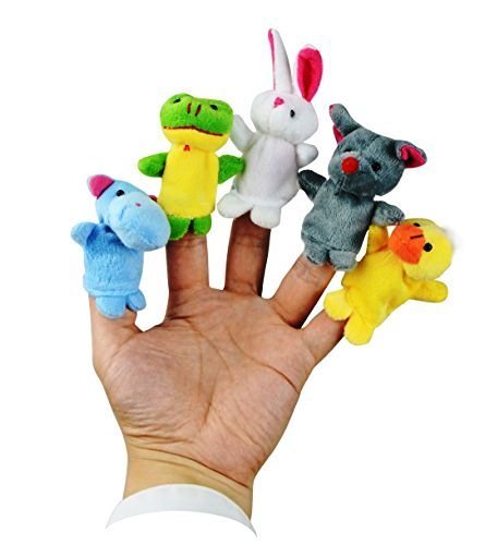 Imagen 4 de Marioneta Diminuta para el Dedo de los Niños Juego de Animales Aleatorios
